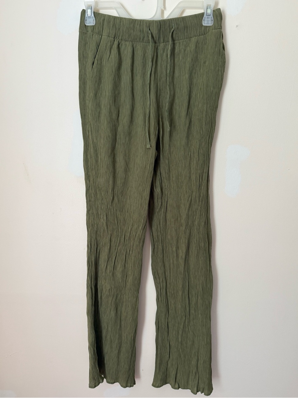 Abercrombie & Fitch Olive Green Drawstring Pants